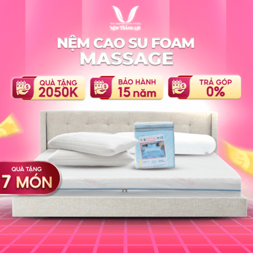 NỆM CAO SU FOAM MASSAGE THẮNG LỢI