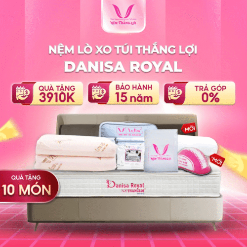 NỆM LÒ XO TÚI ĐỘC LẬP THẮNG LỢI DANISA ROYAL